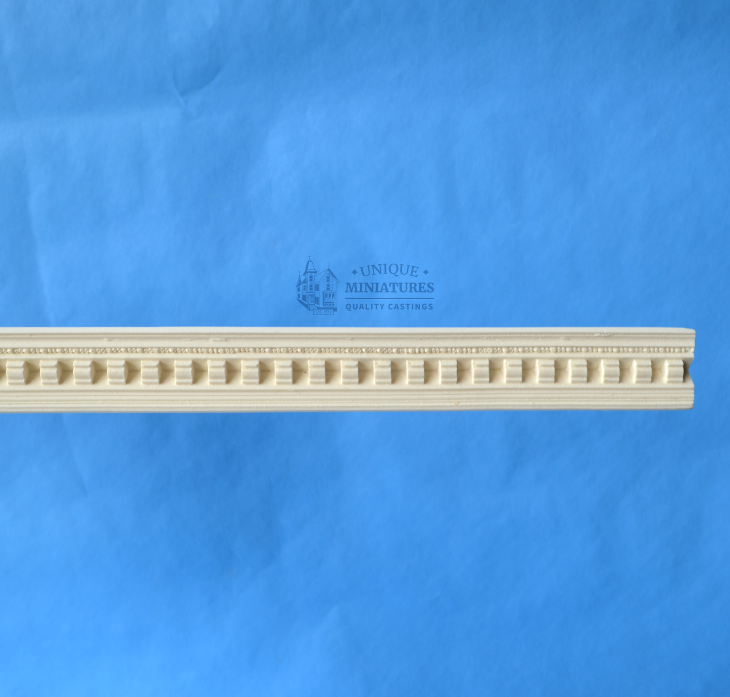 Thick Dentil Cornice | 19" | Ornamentation for Dollhouse