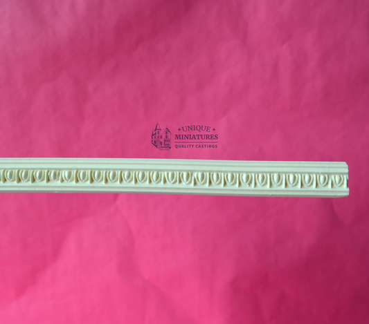 Ornate Egg and Dart Molding | 19" | Ornamentation for Dollhouse