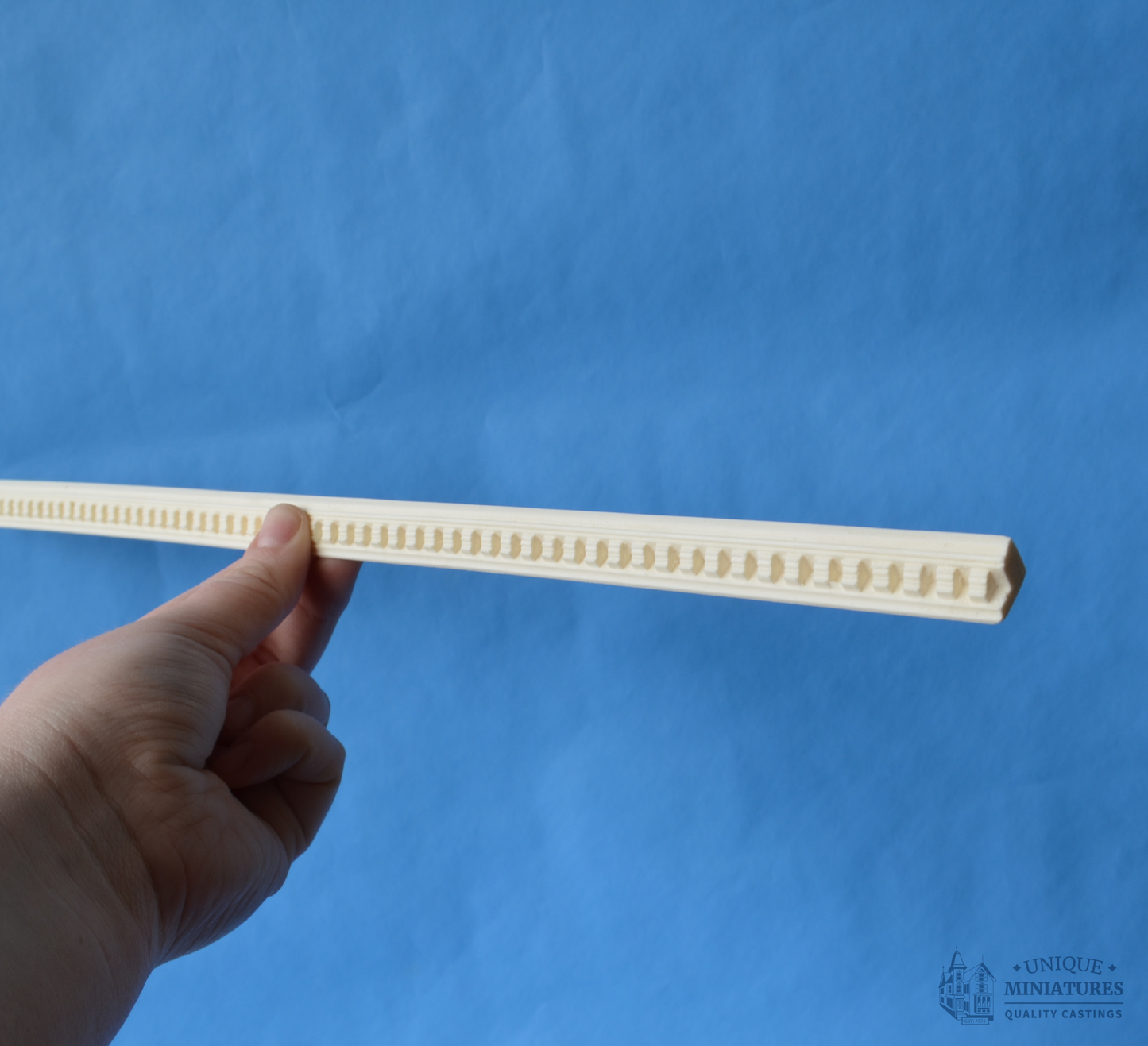 Thin Dentil Cornice | 18 1/2" | Ornamentation for Dollhouse