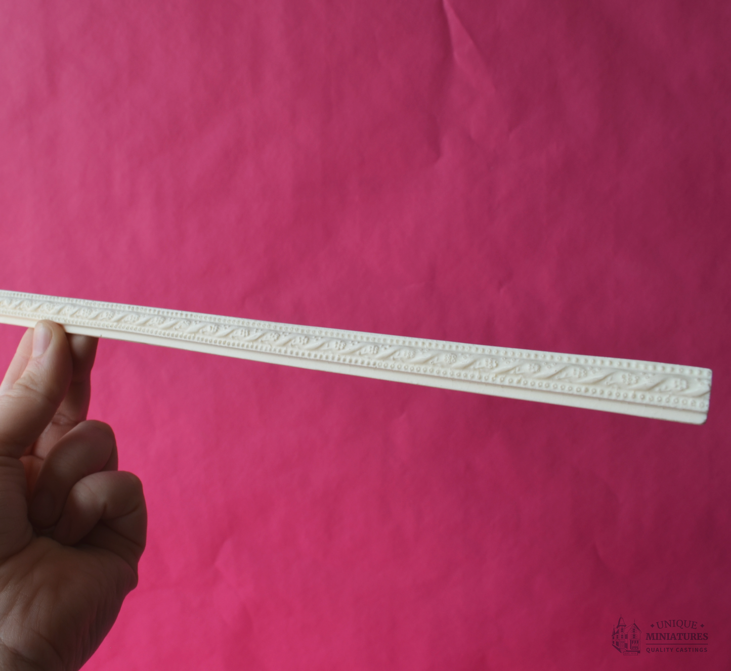 Beaded Flower Molding | 18" | Ornamentation for Dollhouse