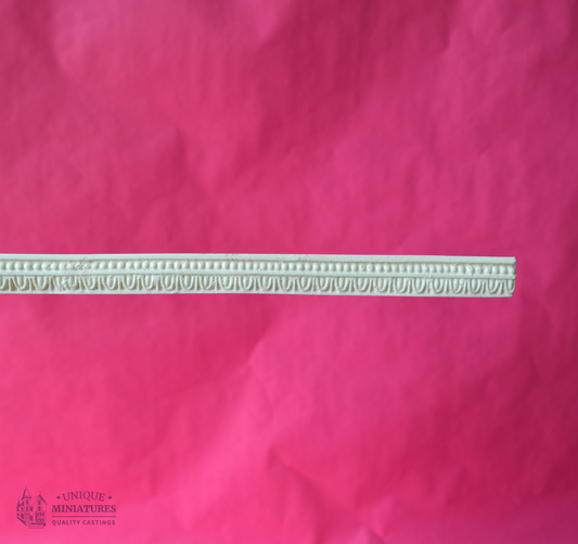 Beaded Egg-and-Dart Molding | 18" | Ornamentation for Dollhouse