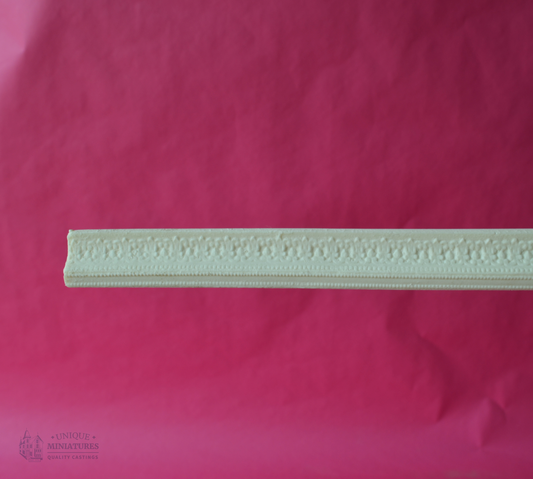 Double-Beaded Cornice | 17 1/2" | Ornamentation for Dollhouse