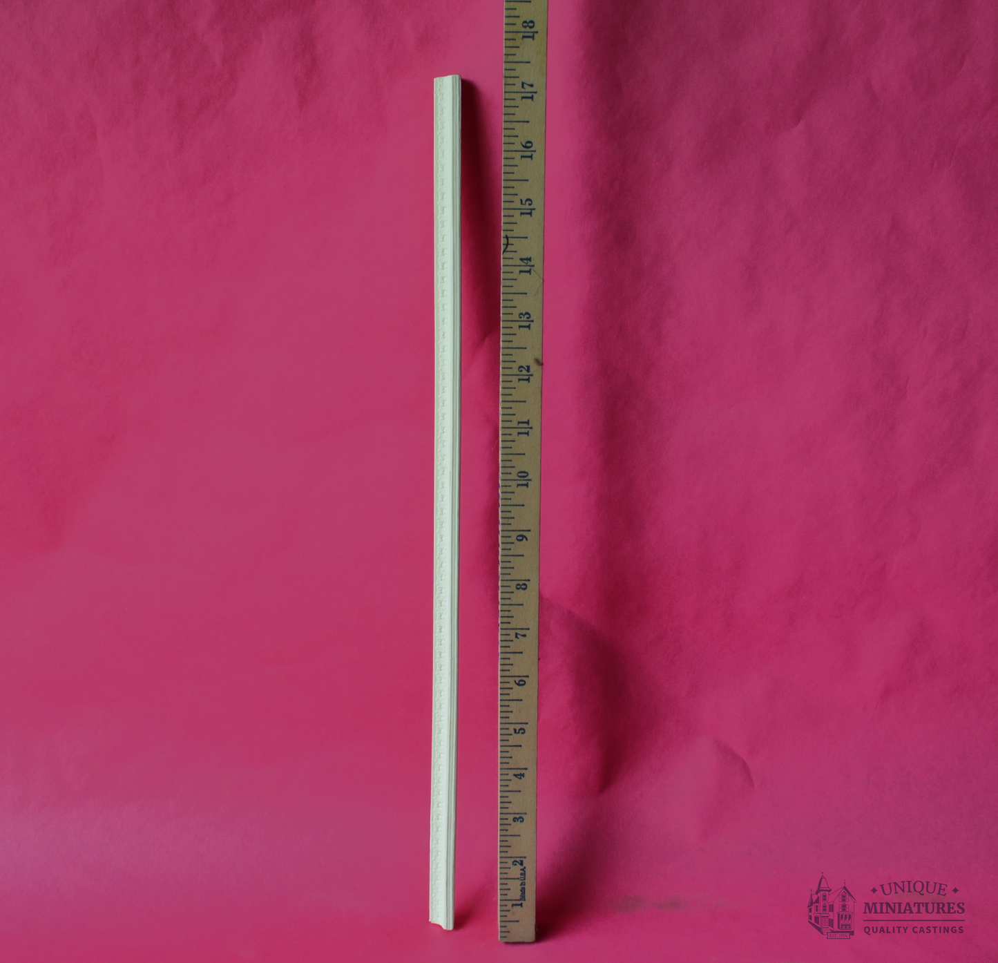 Double-Beaded Cornice | 17 1/2" | Ornamentation for Dollhouse