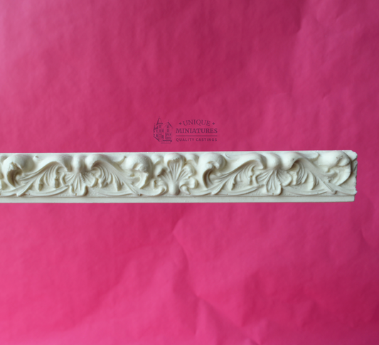 Wave and Shell Molding | 17 1/2" | Ornamentation for Dollhouse