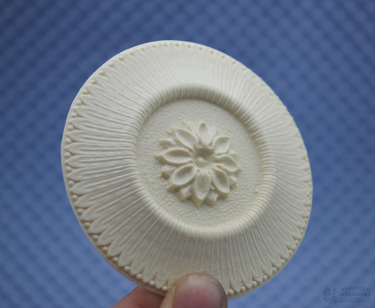 Aster Medallion | 2 7/8" | Miniature Ceiling Carving for Dollhouse
