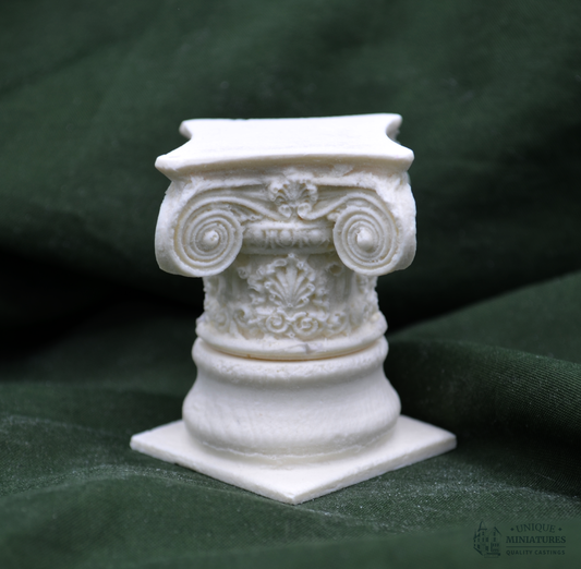 Spiral Fern Column Set | Ornate Miniature Decor