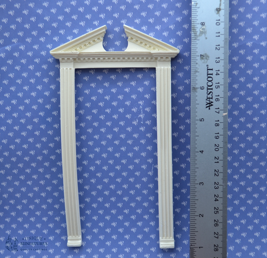 Broken Pediment Door Frame | Ornamentation for Dollhouse