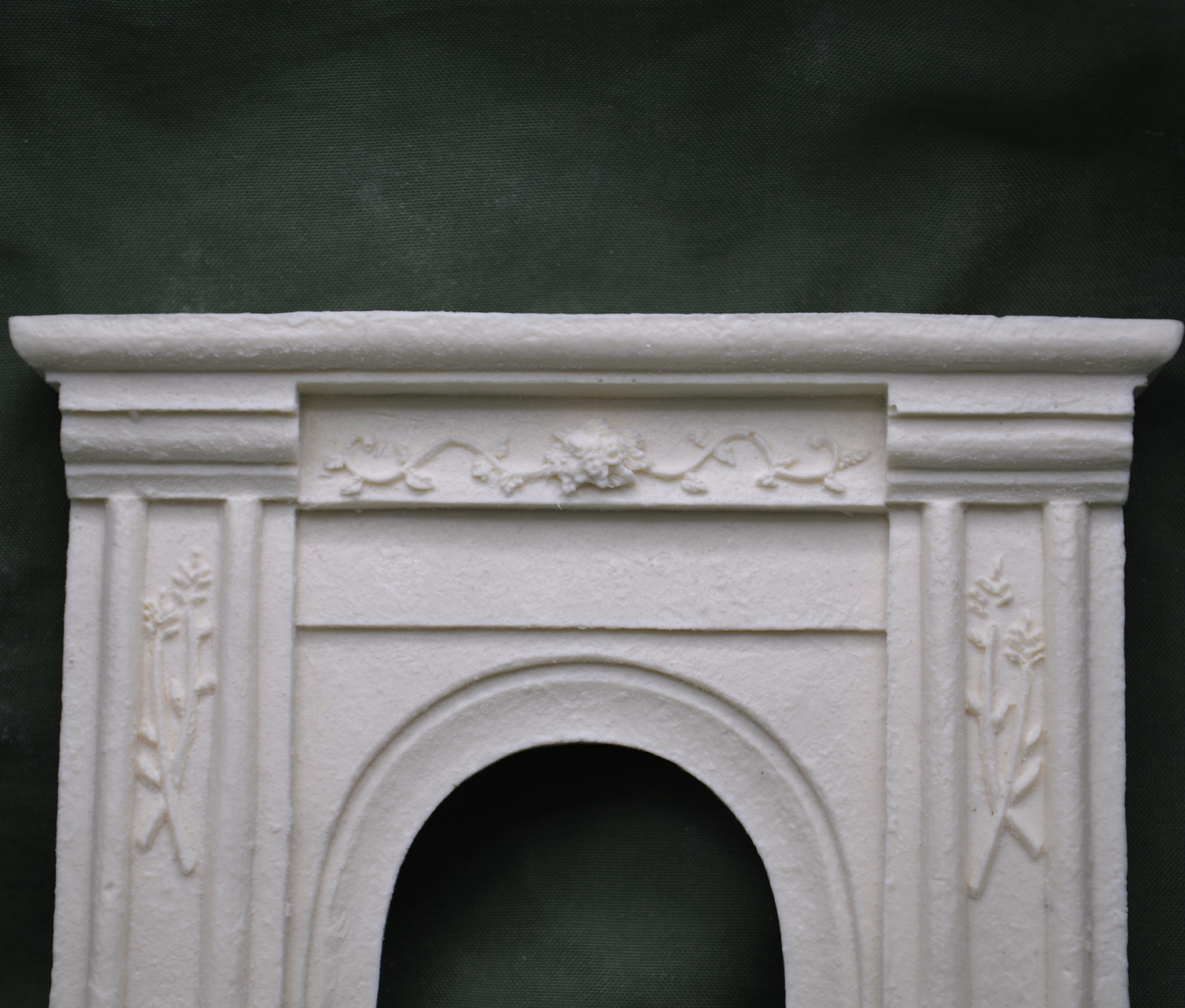French Wheat Fireplace | Ornamentation for Dollhouse Miniatures