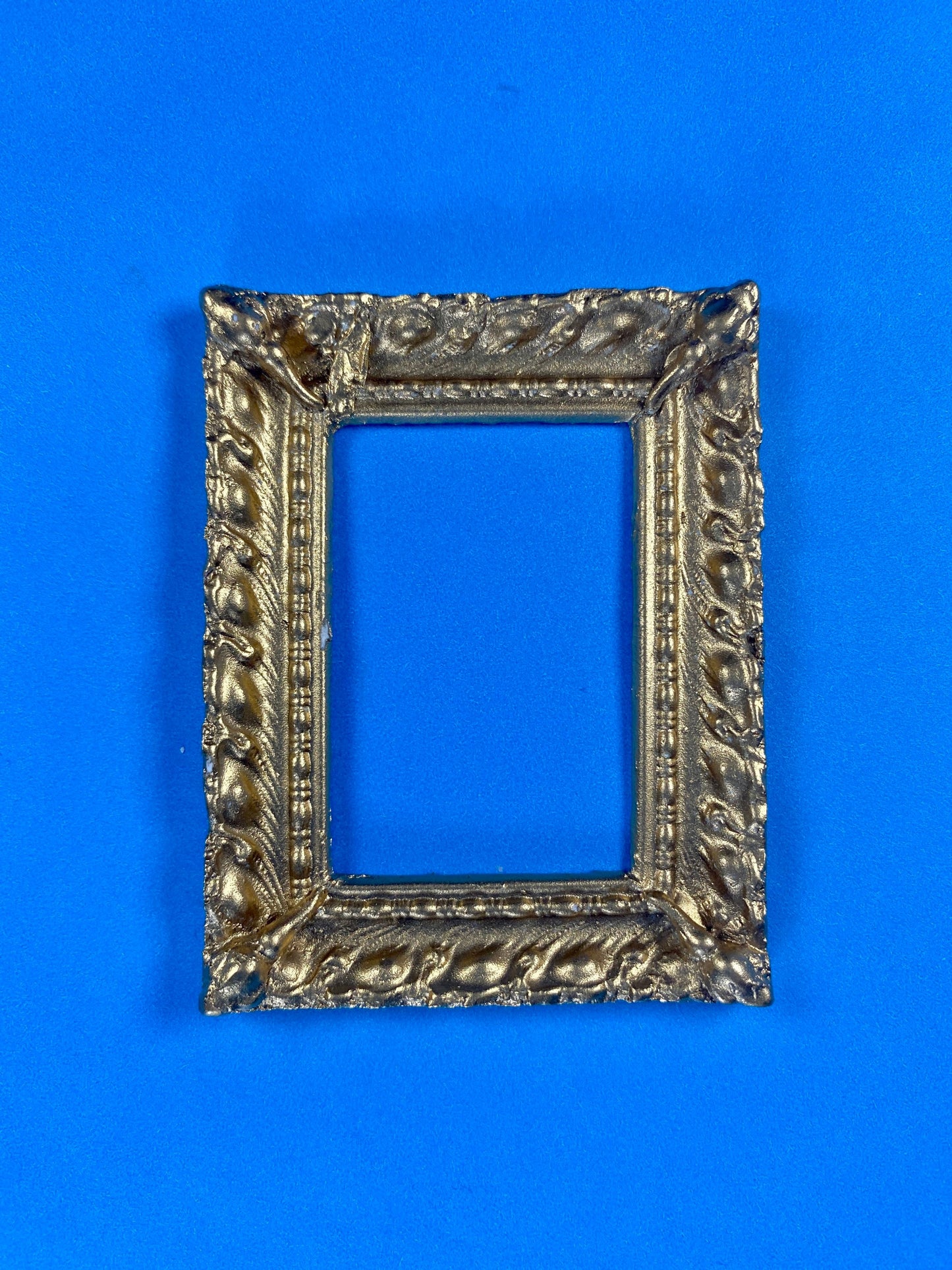 Gold Torch Frame | Miniature for Dollhouses | 2.5” x 2”