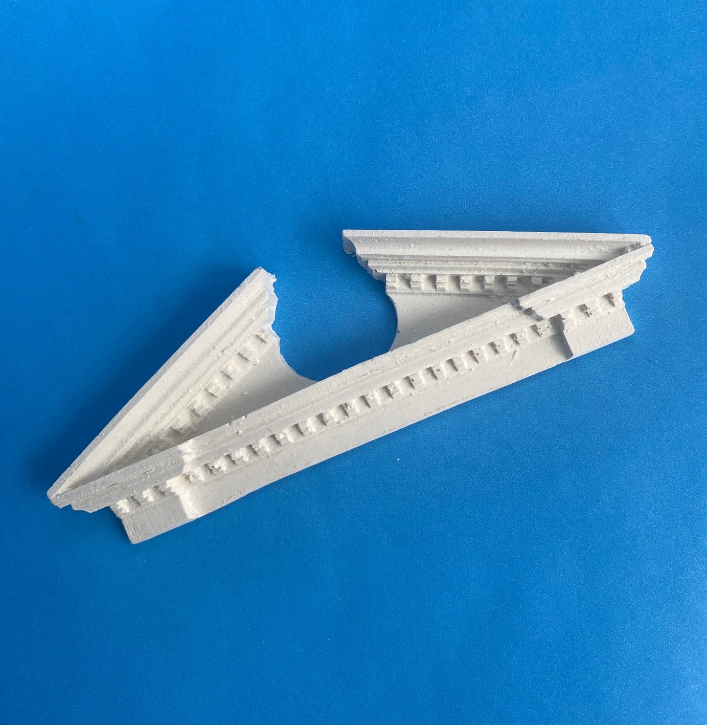 Classical Broken Pediment Trim | Ornamentation for Dollhouse Miniatures