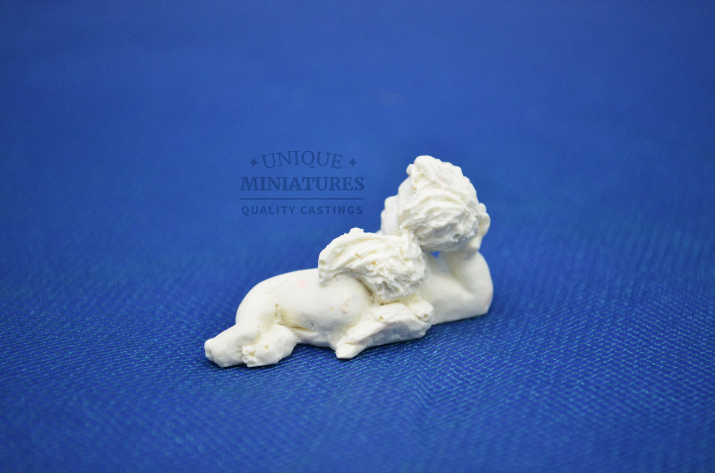 Relaxing Cherub | Miniature Statue | Ornamentation for Dollhouse