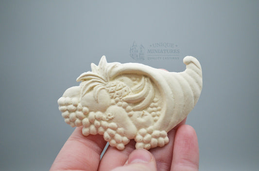 Cornucopia Appliqué  | Ornament for Dollhouse Miniatures