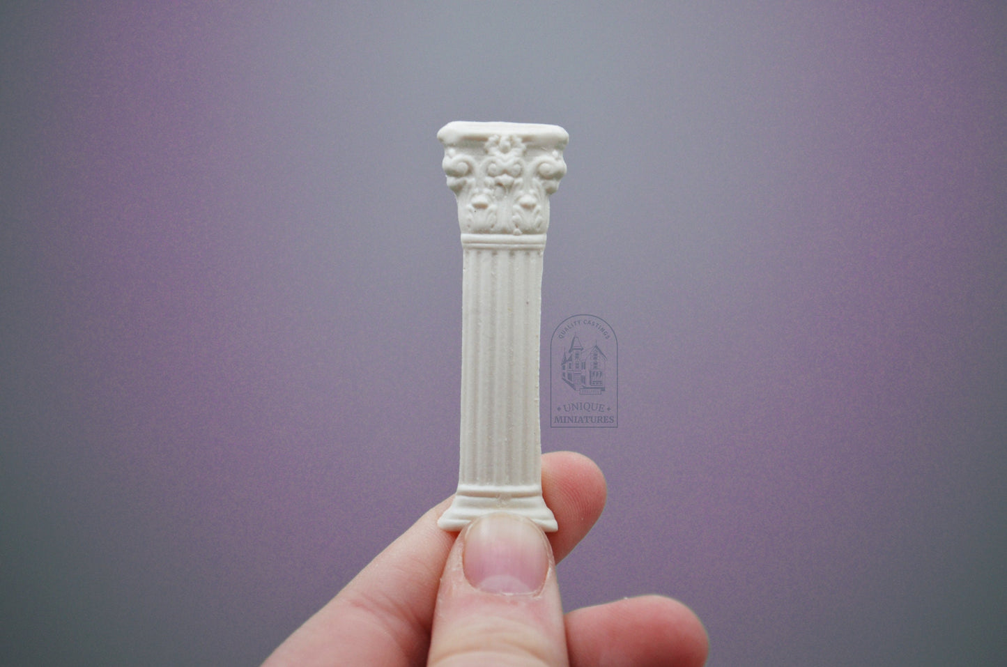Miniature Regal Column | Decorative Appliqué | Set of Four