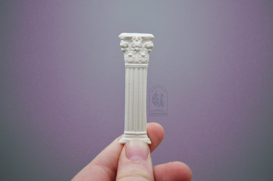 Miniature Regal Column | Decorative Appliqué | Set of Four