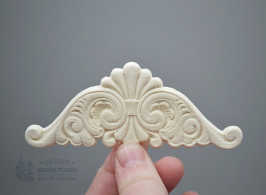 Wave Scroll Trim | Ornamentation for Dollhouse Miniatures