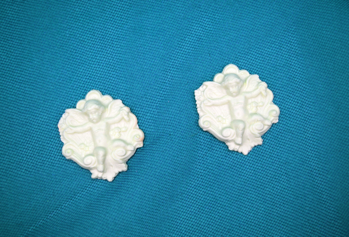 Cherub Shell Appliqué | Ornamentation for Dollhouse | 2 Count