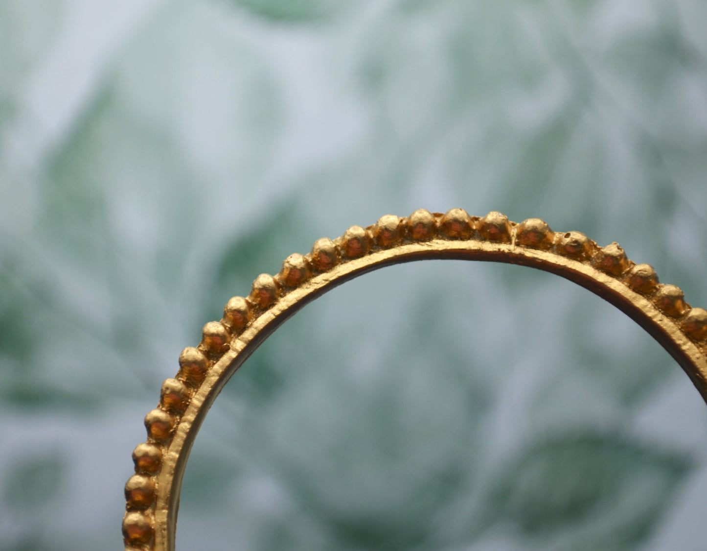 Thin Gilded Round Bubble Frame | Ornamentation for Dollhouses
