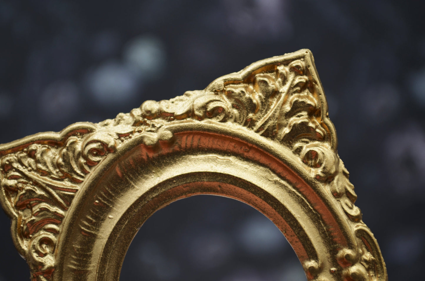 Gold Baroque Fern Frame | Miniature for Dollhouses | 3.25” x 2.5”