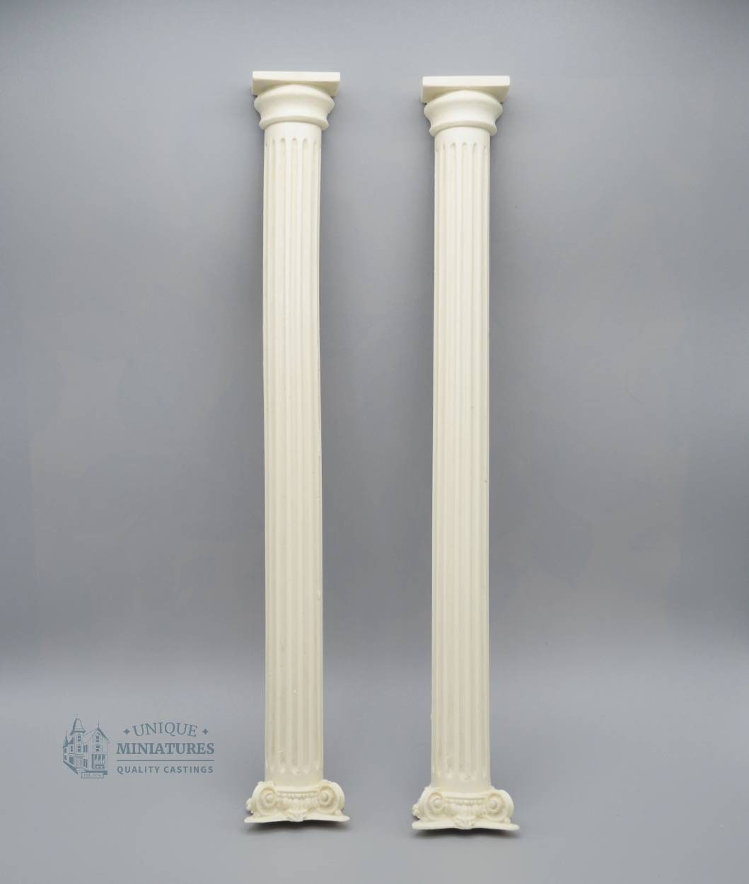 Large Regal Column | Ornate Miniature Decor | Set of Two