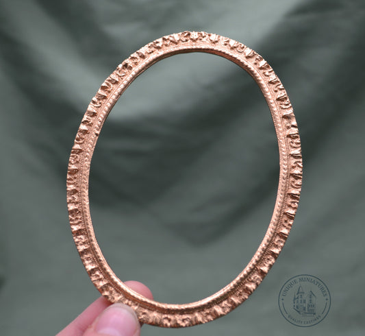 Pleated Oval Frame | Miniature for Dollhouses