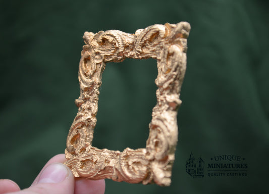 Gold Italian Rococo Frame | Miniature for Dollhouses