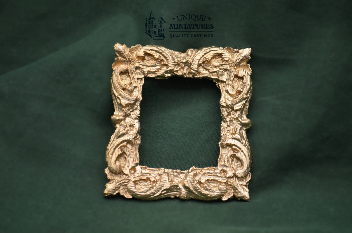 Gold Italian Rococo Frame | Miniature for Dollhouses