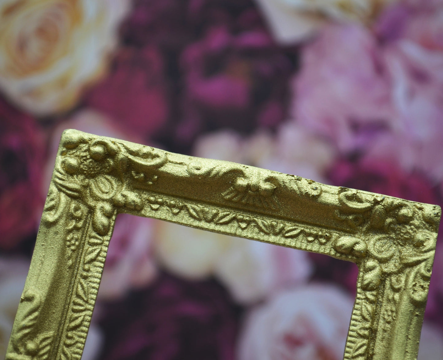 Large Gilded Drapery Frame | Miniature for Dollhouses