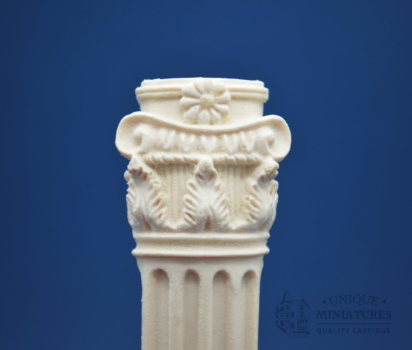 Floral Column | Ornate Miniature Decor | Set of Two