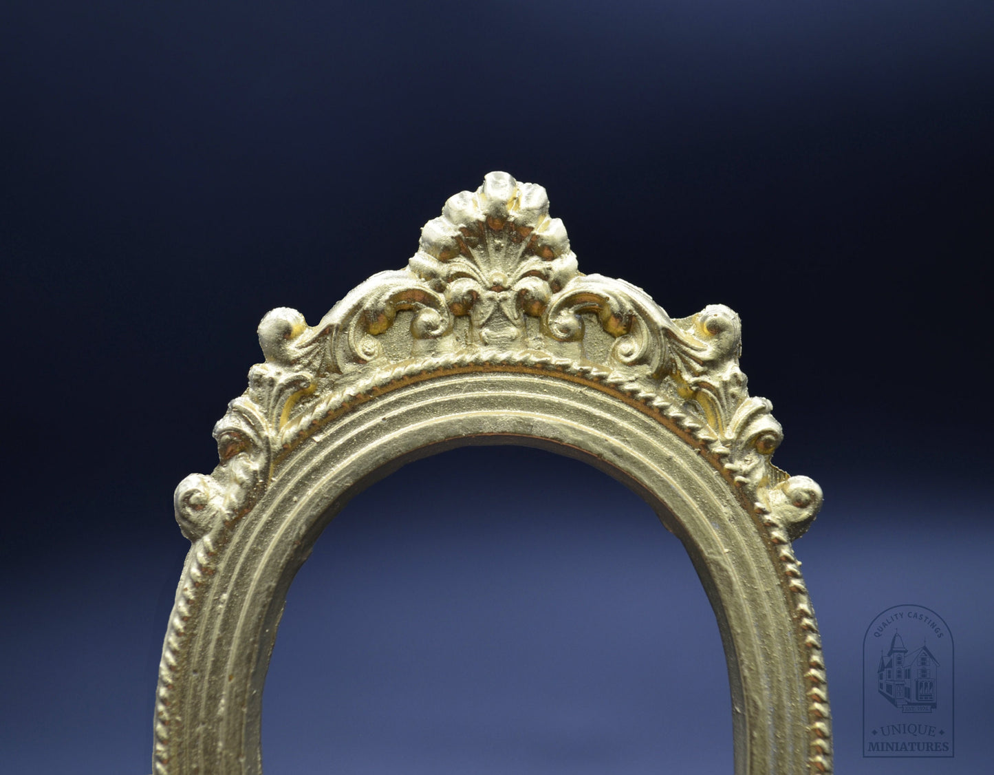 Ornate Oval Frame | Miniature for Dollhouses