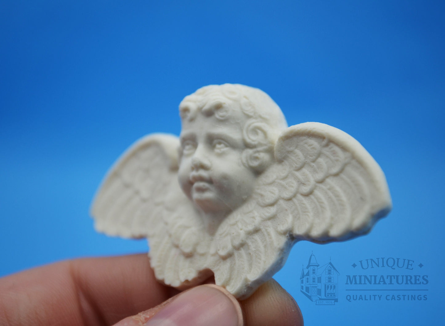Cherub with Wings Appliqué, Two (2) Count | Ornamentation for Dollhouse