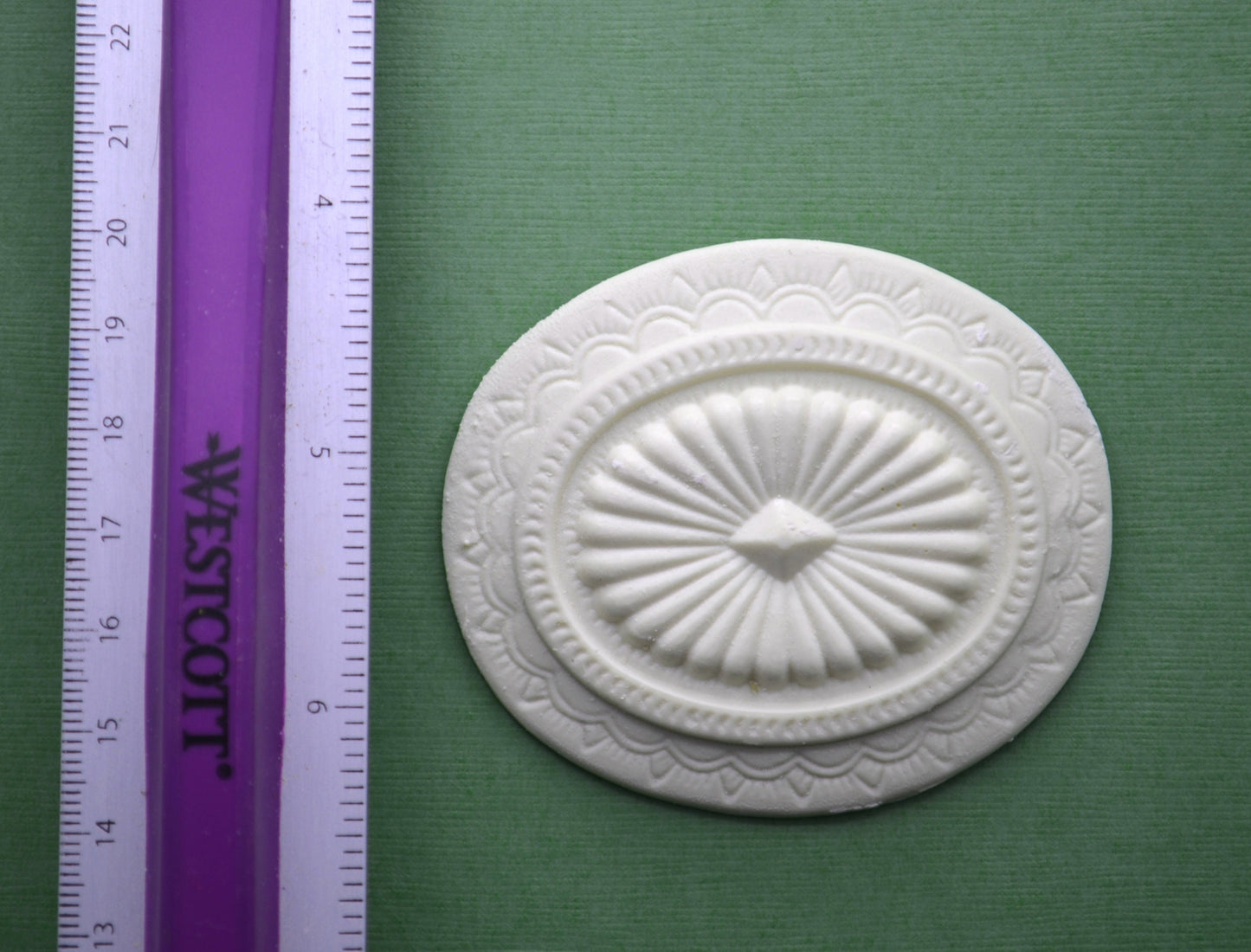 Vintage Diamond Fixture Medallion | Ornamentation for Dollhouse Miniatures