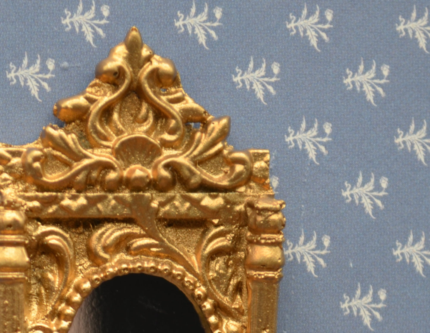 Little French Rococo Mirror | 1 1/4" x 2 1/3" | Ornamentation for Dollhouse Miniatures