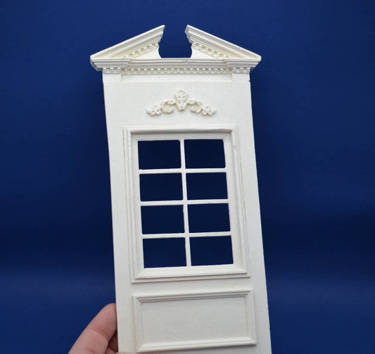 Classical Broken Pediment Window | Ornamentation for Dollhouse