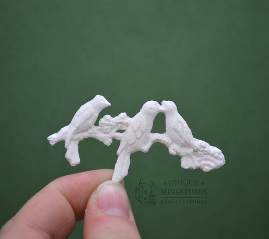 Birds on Branch Appliqué | Ornamentation for Dollhouse