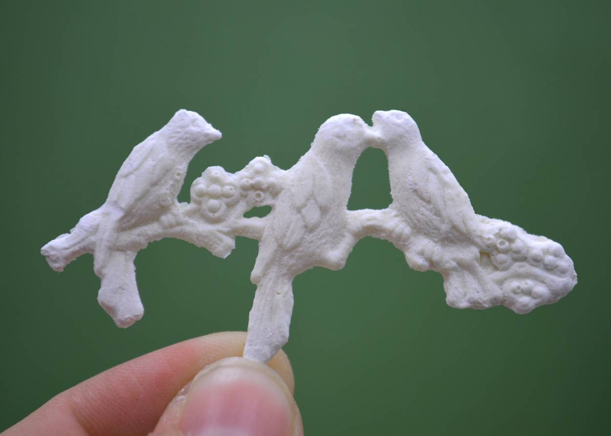 Birds on Branch Appliqué | Ornamentation for Dollhouse
