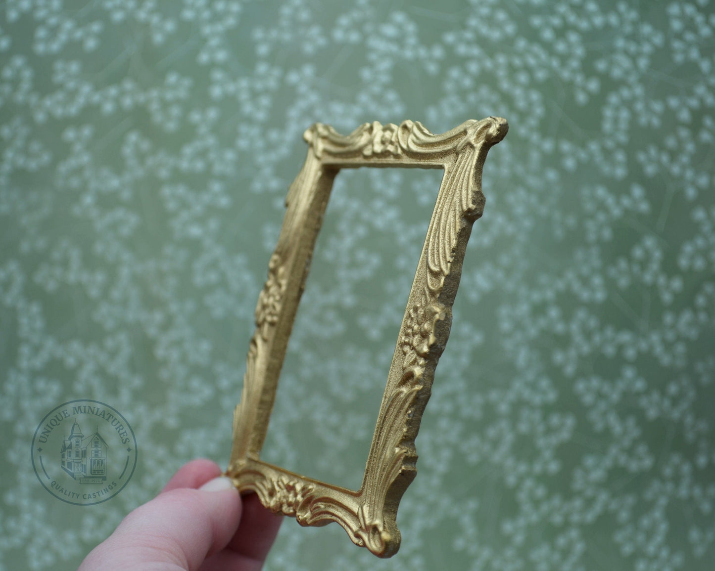 Swooped Flower Frame | Miniature for Dollhouses