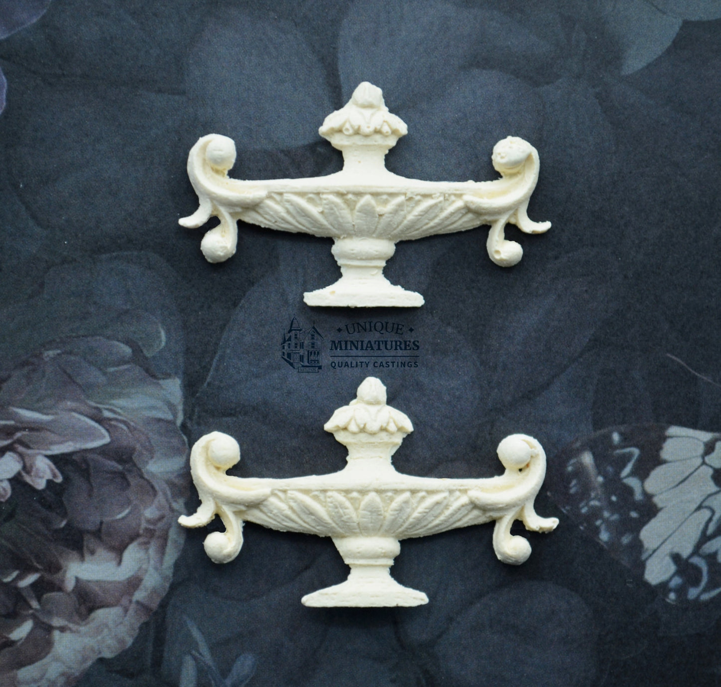 Styled Urn Appliqué | Ornamentation for Dollhouse | 2 Count