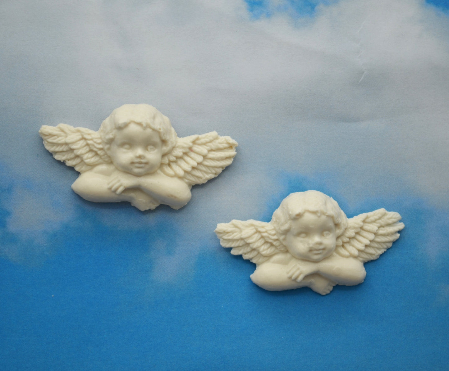 Resting Cherub Appliqué | Ornamentation for Dollhouse | 2 Count