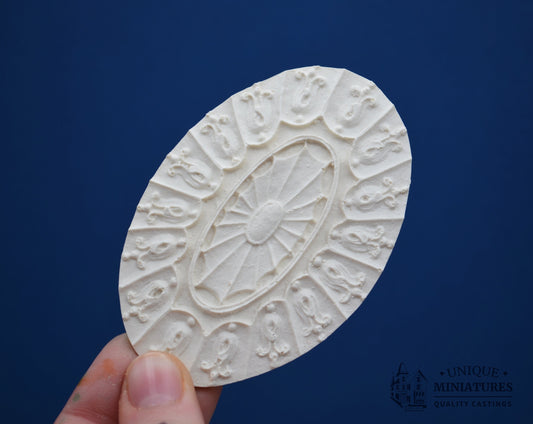 Jacob's Ladder Medallion | Miniature Ceiling Carving