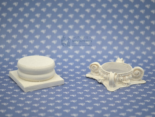 Classic Short Column Set | Ornate Miniature Decor