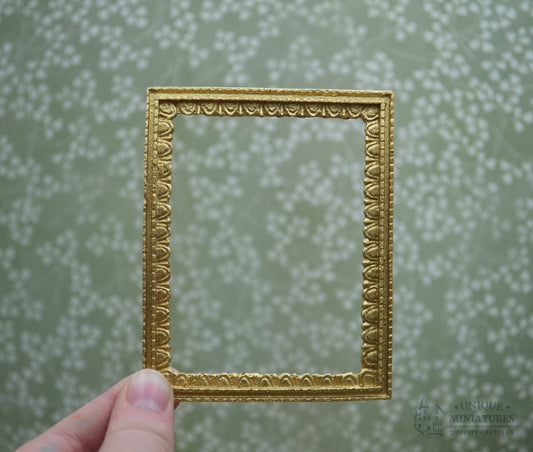 Gold Ribbon Frame | Miniature for Dollhouses