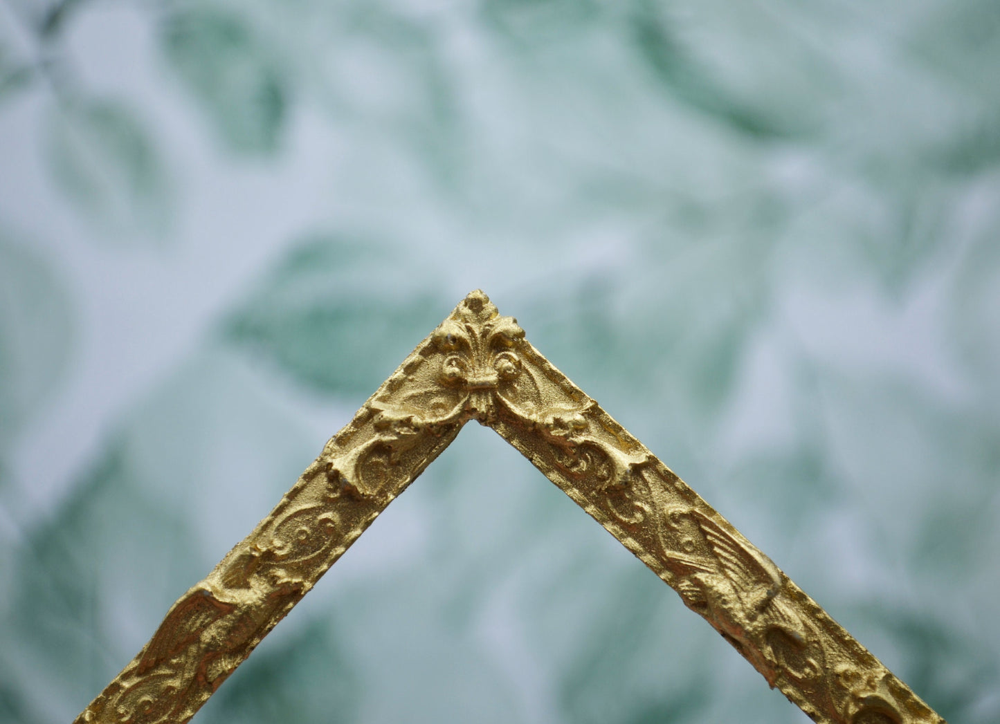 Gold Ornate Eagle and Vine Frame | Ornamentation for Dollhouses