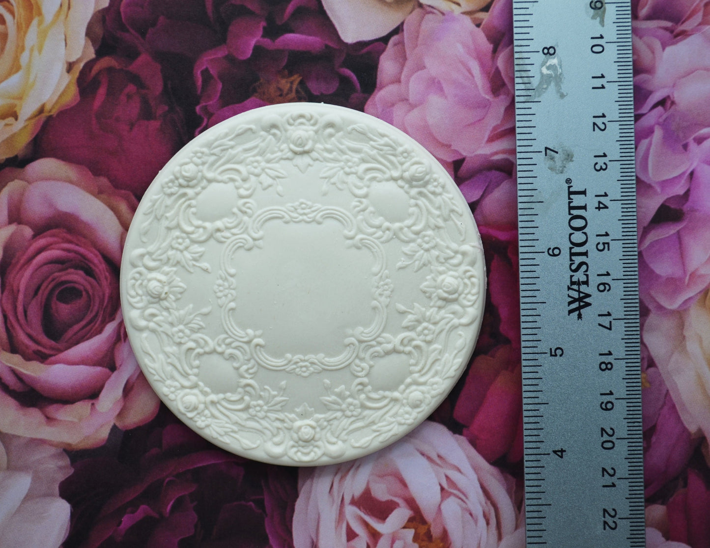 Peony Medallion | Miniature Ceiling Carving