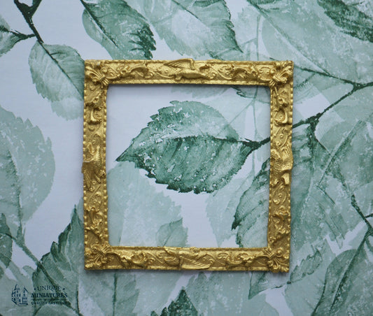 Gold Ornate Eagle and Vine Frame | Ornamentation for Dollhouses