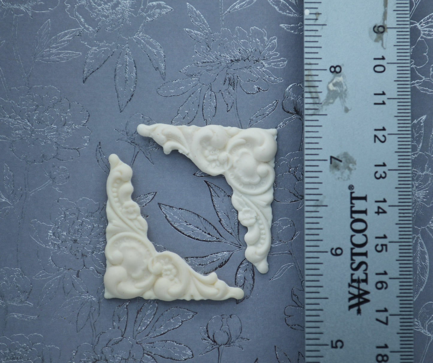 Large Corner Bracket Appliqués | Ornamentation for Dollhouse | 1.5 Inch | FOur (4) Count