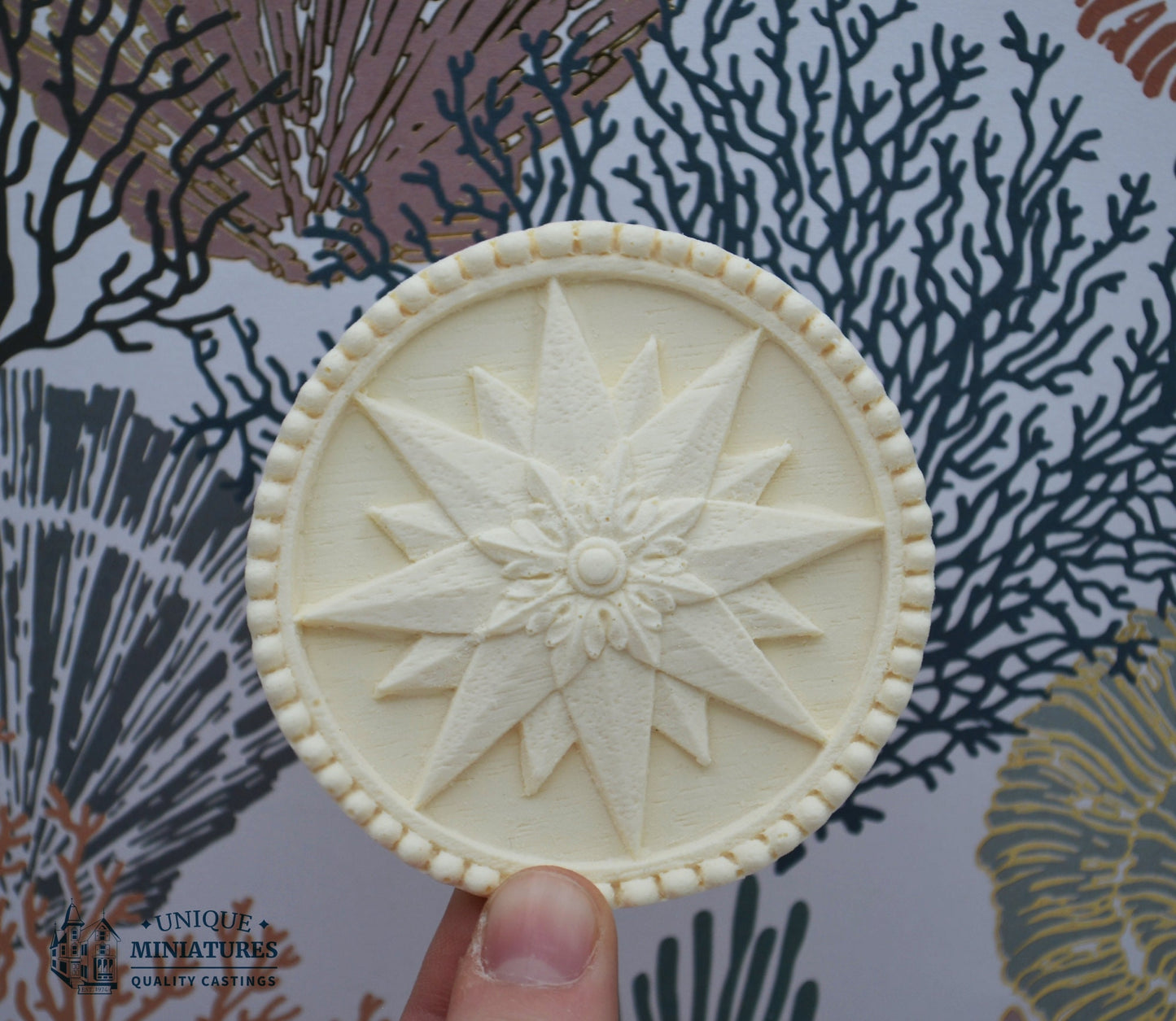 Snowflake Medallion | Miniature Ceiling Carving