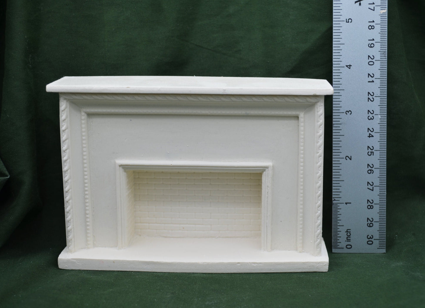 Grand Brick Fireplace | Ornamentation for Dollhouse