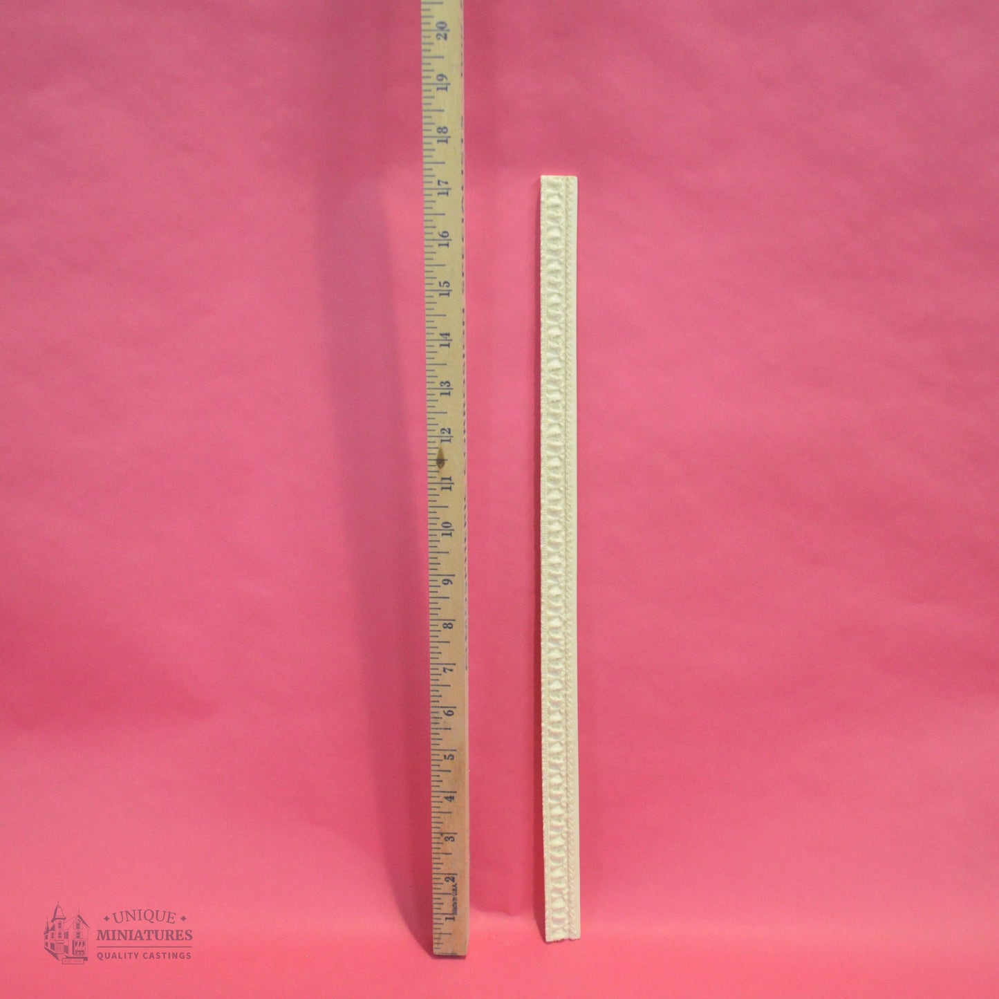 Ornate Leaf and Rope Molding | 18" | Ornamentation for Dollhouse