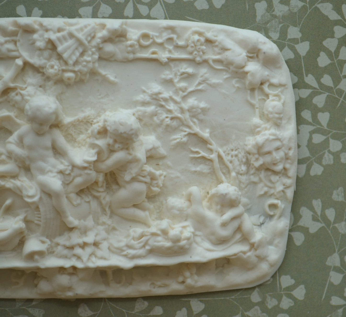 Ornate Cherub Frieze | Miniature Ceiling Carving for Dollhouse