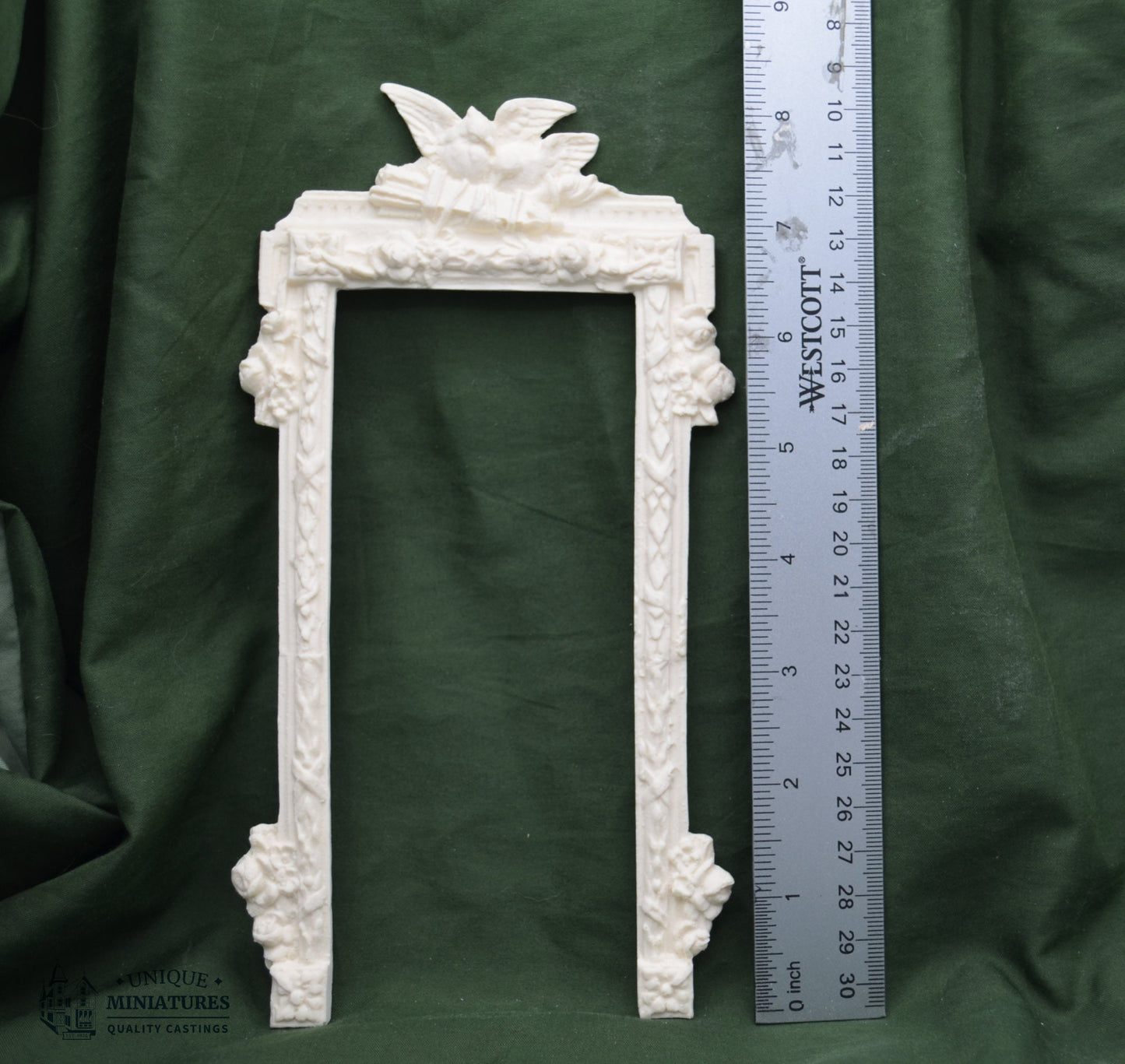 Eagle Crest Door Frame Set | Ornamentation for Dollhouse